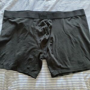 SKIMS Mens 5" Cotton Stretch Boxer Brief Underwear Black Onyx 3X XXXL Modal
